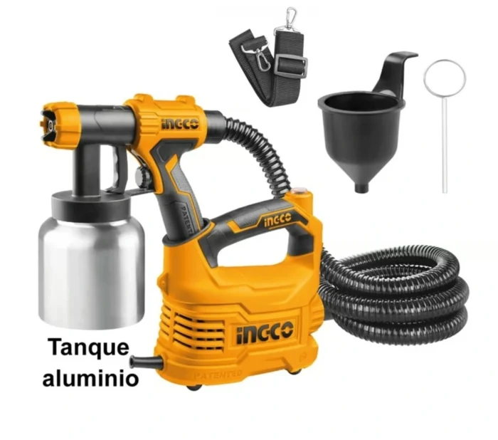 Pistola De Pintar Eléctrica InnovaGoods Spraint - Depósito 800 Ml, Flujo 300 Ml/min, Boquilla 0.8 Mm, Ideal Para Bricolaje Y Trabajos De Pintura