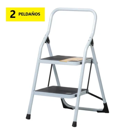 ESCALERA TUBULAR 2 PELDAÑOS 24118 PRETUL