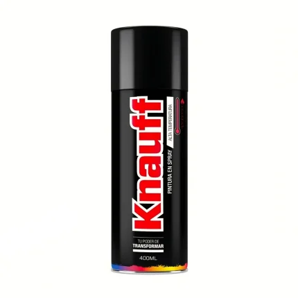 PINTURA SPRAY ALTA TEMPERATURA NEGRO BRILLANTE 400ML KNAUFF