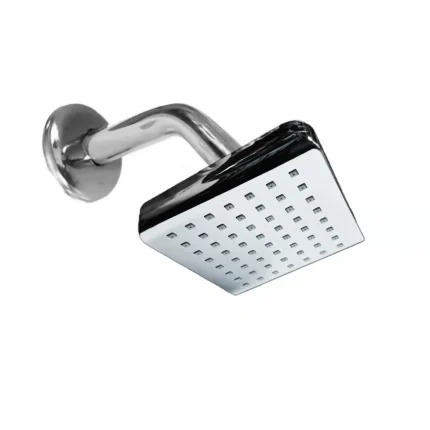 DUCHA CUADRADA 4X4 CROMADO BORDE OVALADO C&A