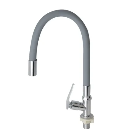 LLAVE LAVADERO FLEXIBLE AL MUEBLE GRIS C&A