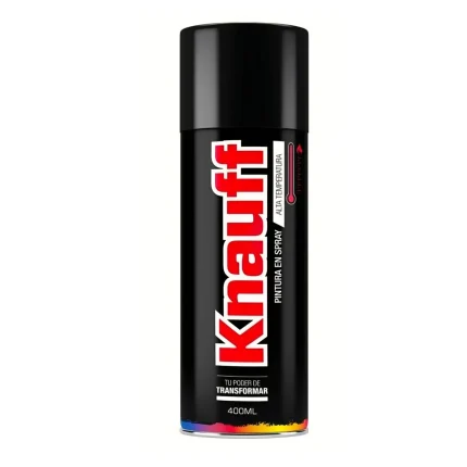PINTURA SPRAY ALTA TEMPERATURA NEGRO MATE 400ML KNAUFF